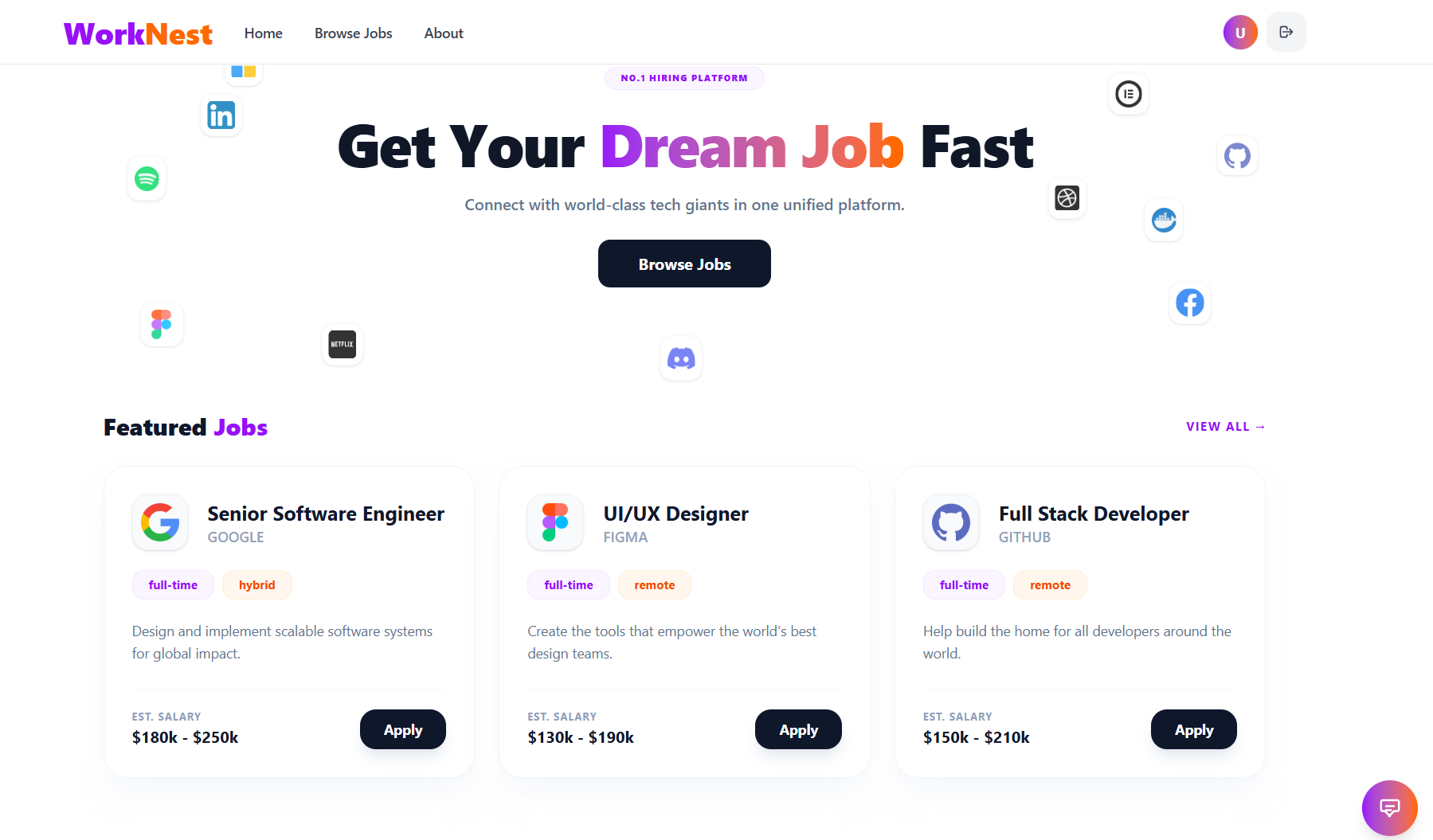 WorkNest (Group Project)